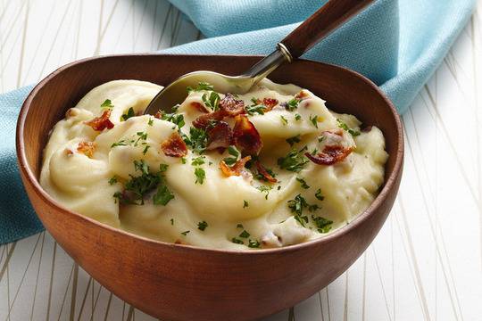 Картофено пюре с бекон