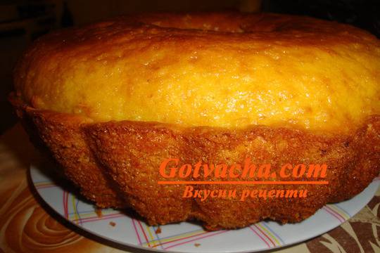 Кекс с 3 яйца и лимонада