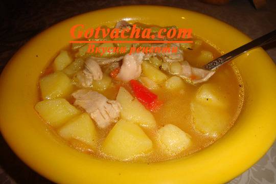 Картофи с пиле