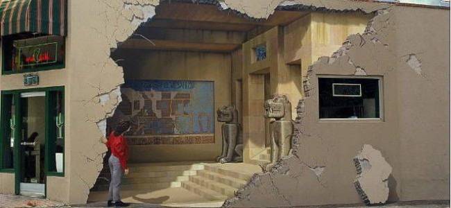 Изключителни 3D рисувани стени (галерия)