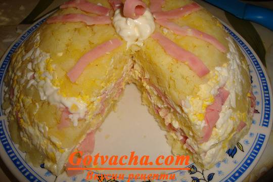 Солена торта с картофи