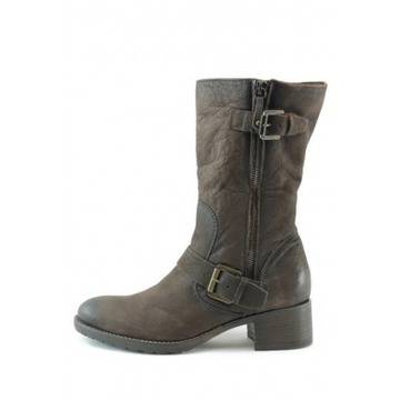 Кафяви дамски боти с цип БС 16306КKP