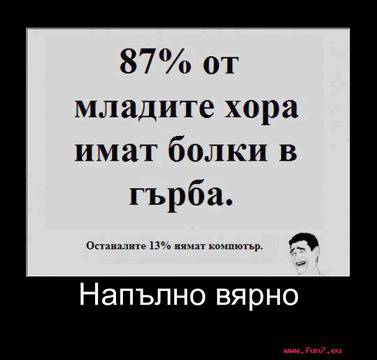 А вие имате ли болки в гърба? :)