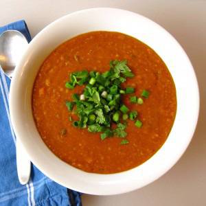 Бърза супа от червена леща