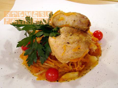 Задушено пиле с целина