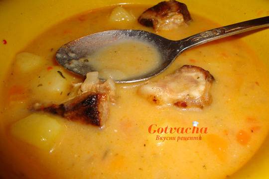 Манджа с картофи и свински ребра