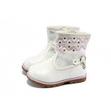 Бели детски ботуши анатомични КА D805 бялKP