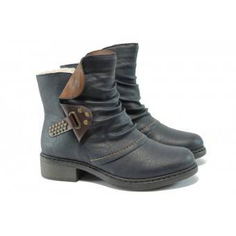 Дамски боти с топъл хастар Rieker Y3284-14 син