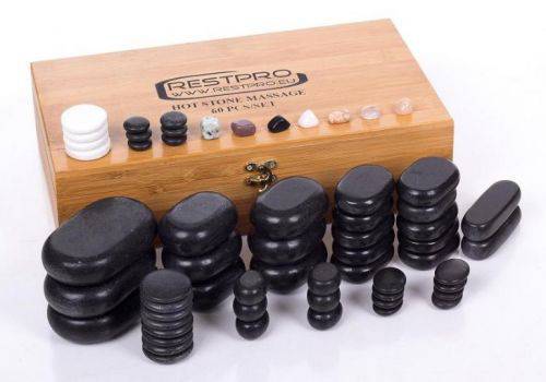 Вулканични камъни за hot stone mасаж – Професионален комплект