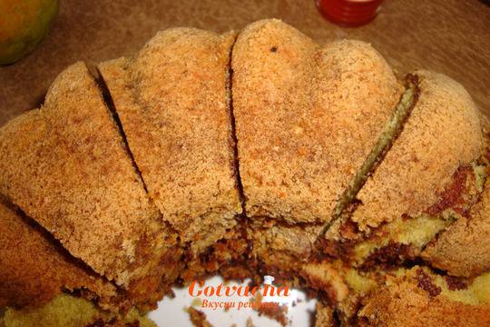 Кекс с какао и аромат на лимон