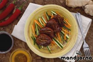 Свинско бон филе с мед и джинджифил