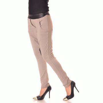 Бежов дамски панталон 5033AL