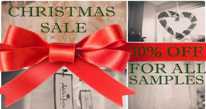 Коледна разпродажба на булчински рокли