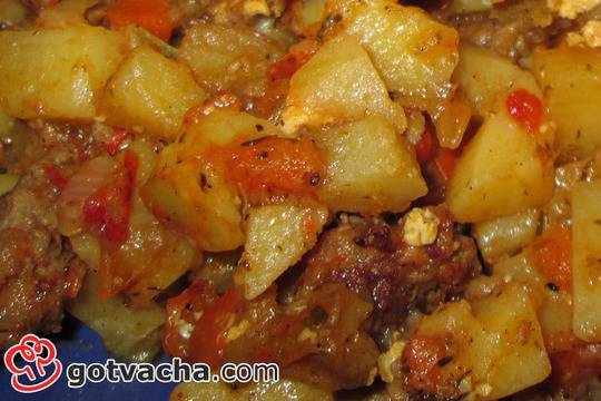 Рецепта за картофи на фурна с кайма