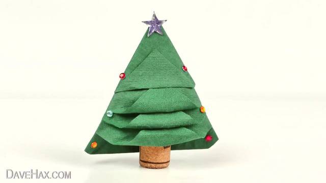 Как да си направим коледна елха от салфетка