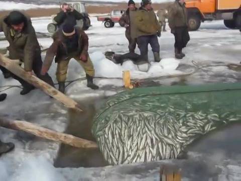 Ето как се лови риба в Русия
