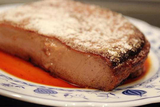 Крем карамел с какао в тава за лазаня