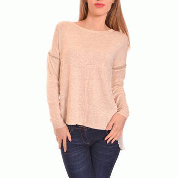 Асиметрична дамска блуза с ангора 1088AL