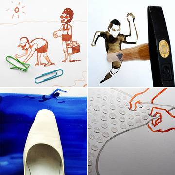 Визуални експерименти с обикновени предмети