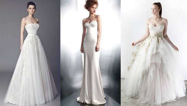 10-те най-красиви сватбени рокли без презрамки видяна 2991 коментари 3