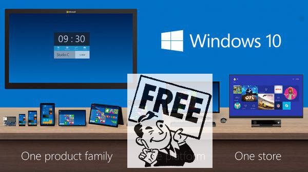 Windows 10 ще е безплатен за всички собственици на Windows 7 и 8