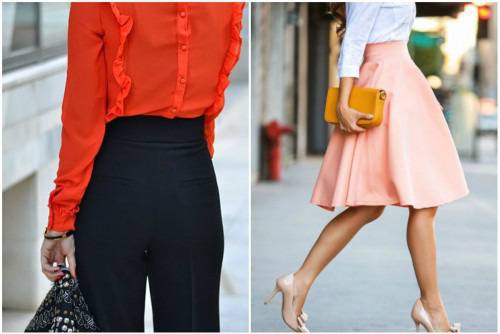 Как да носите дрехи с висока талия?