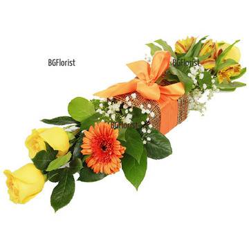 Доставка на цветя с БГФлорист – Доставка на Модерна аранжировка от цветя в София