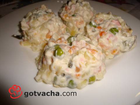 Рецепта за руска салата (домашна)