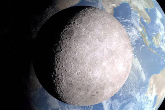 НАСА показа тъмната страна на Луната