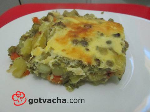 Рецепта за мусака с картофи, кайма и гъби