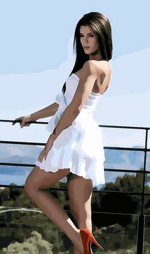 С красиви момичета до басейна