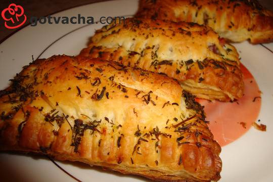 Солени бутерки с шунка и кашкавал