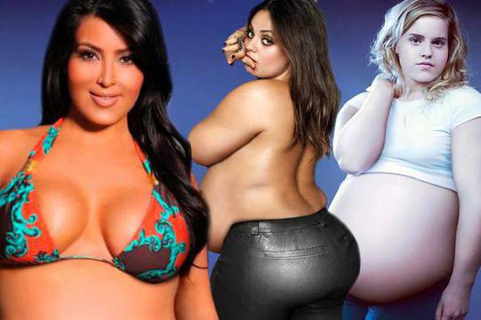 Дебели, още по-дебели, невероятно дебели звездни момичета