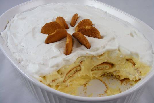 Старомоден бананов пудинг