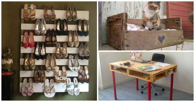 Практични вещи от палети за дома