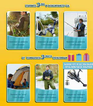 Конкурси всякакви: Спечелете 3 комплекта за риболов, палатка, рибарски панталони или макара в играта на Lidl