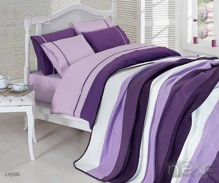 Спален комплект с плетено одеало N-206