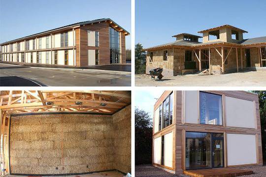 Строителство със слама [галерия]