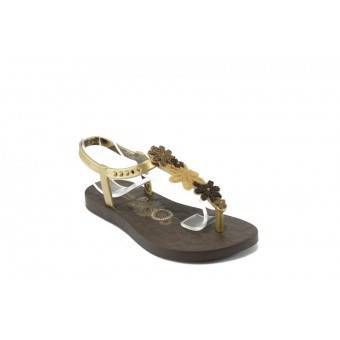 Детски бразилски сандали Rider 80768 кафяво-златно