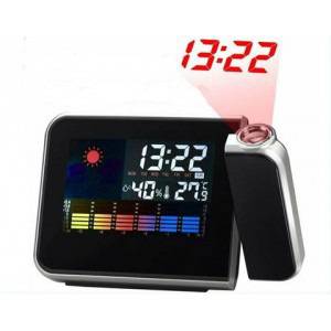 Прожекционен часовник с влагомер, термометър и прогноза