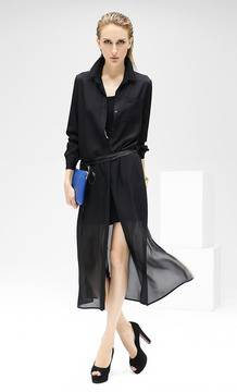 Дълга риза от шифон