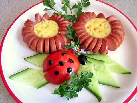 Маргаритки от кренвирши