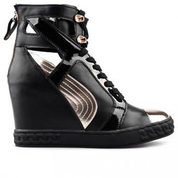 дамски ежедневни боти черни 0124172