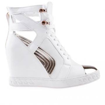 дамски ежедневни боти бели 0124173