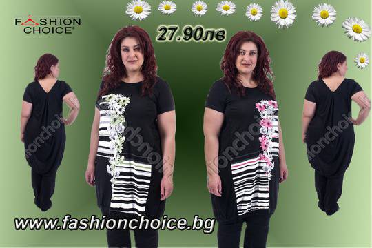 Удобна и практична туника с красив дизайн за макси дами