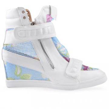 дамски ежедневни боти бели 0124094