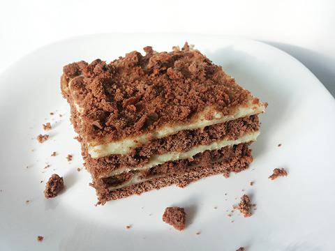 Бисквитена торта с крем нишесте