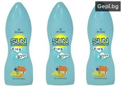 Слънцезащитно мляко за деца 30 SPF.