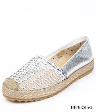 Ежедневни дамски сребристи обувки