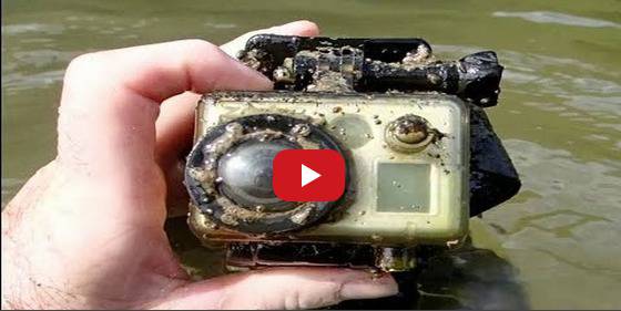 Той намери изгубена GoPro камера в река и това бяха последните записани кадри от нея (ВИДЕО)